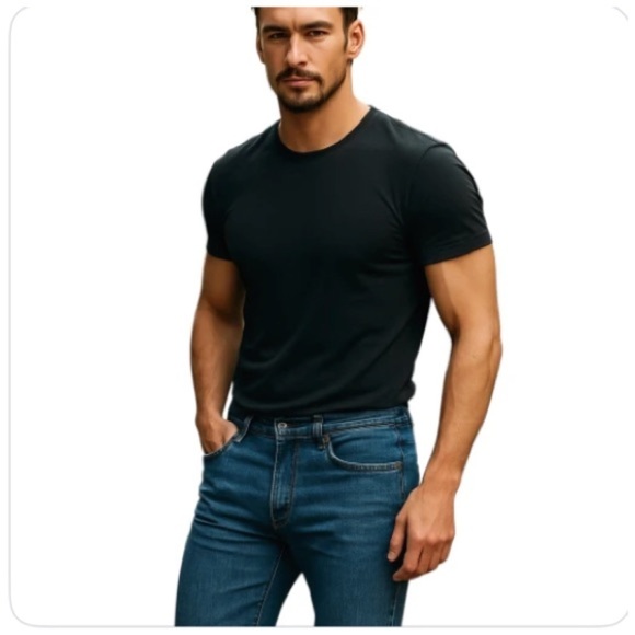 Jean Paul Da’mage Men’s Boot-Cut Jeans. Medium-Blue. 38 x 32       - Picture 4 of 6